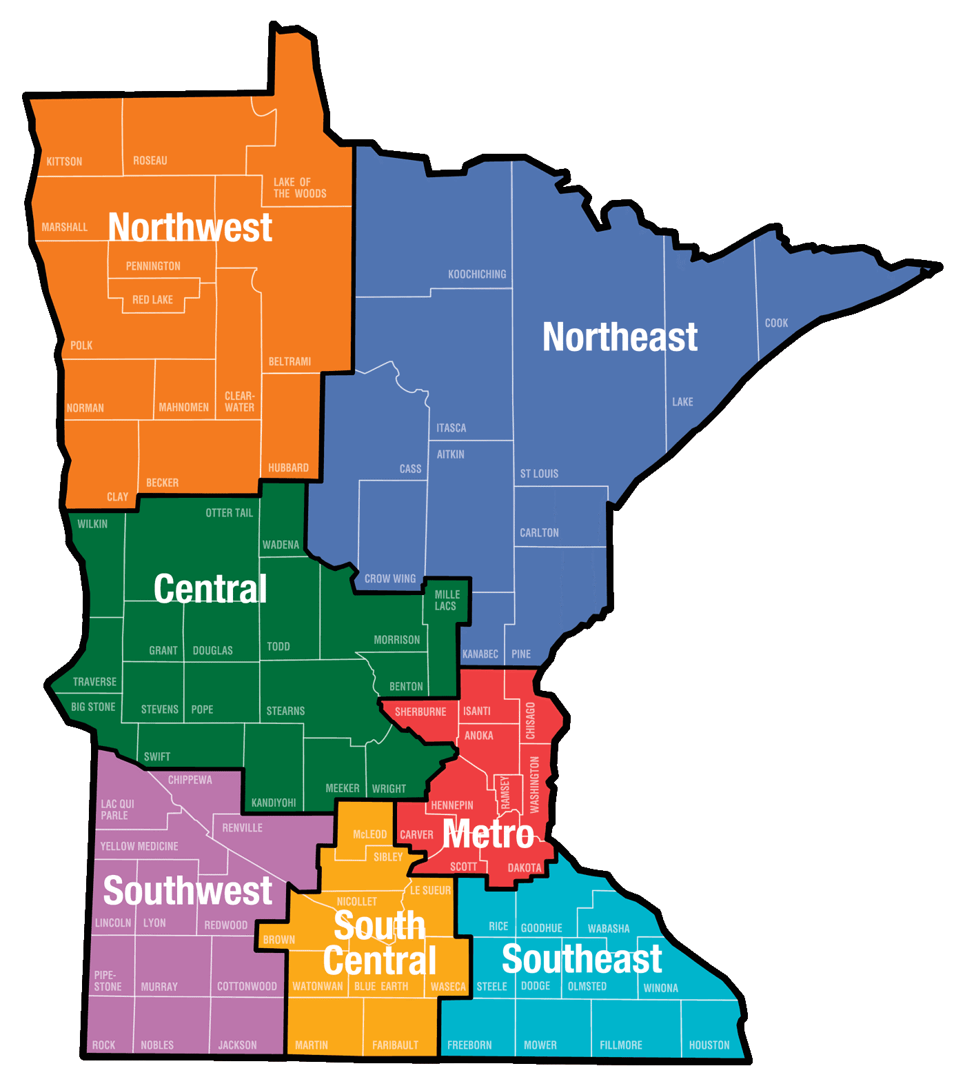 MN Regional Map